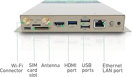 IoTInHand InBox710 Computadora de borde industrial de alto rendimiento, computadora industrial de doble núcleo Cortex-A72, Quad-core Cortex-A53 y