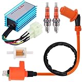 ▲ Este CDI es de 6 pines, funciona con el enchufe tipo GY6, con un sistema de encendido de CA. ¡La instalación Plug and Play hace que la instalación sea muy sencilla! Si su CDI tiene el mismo enchufe, ¡esto funcionará para usted!
