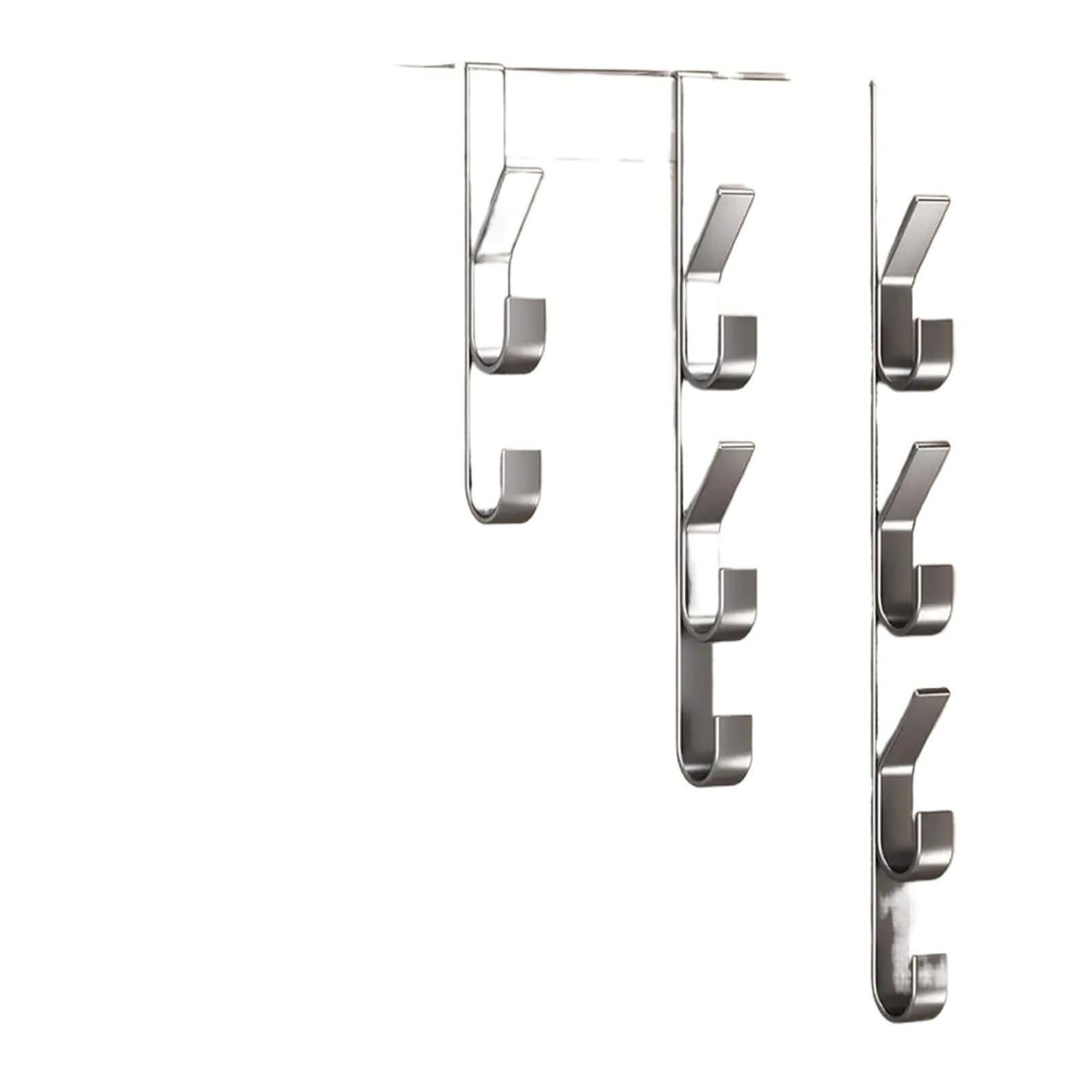 Weqyfdc Gray 7 Hooks Over The Door Hook Behind The Door Coat Hook Hanger