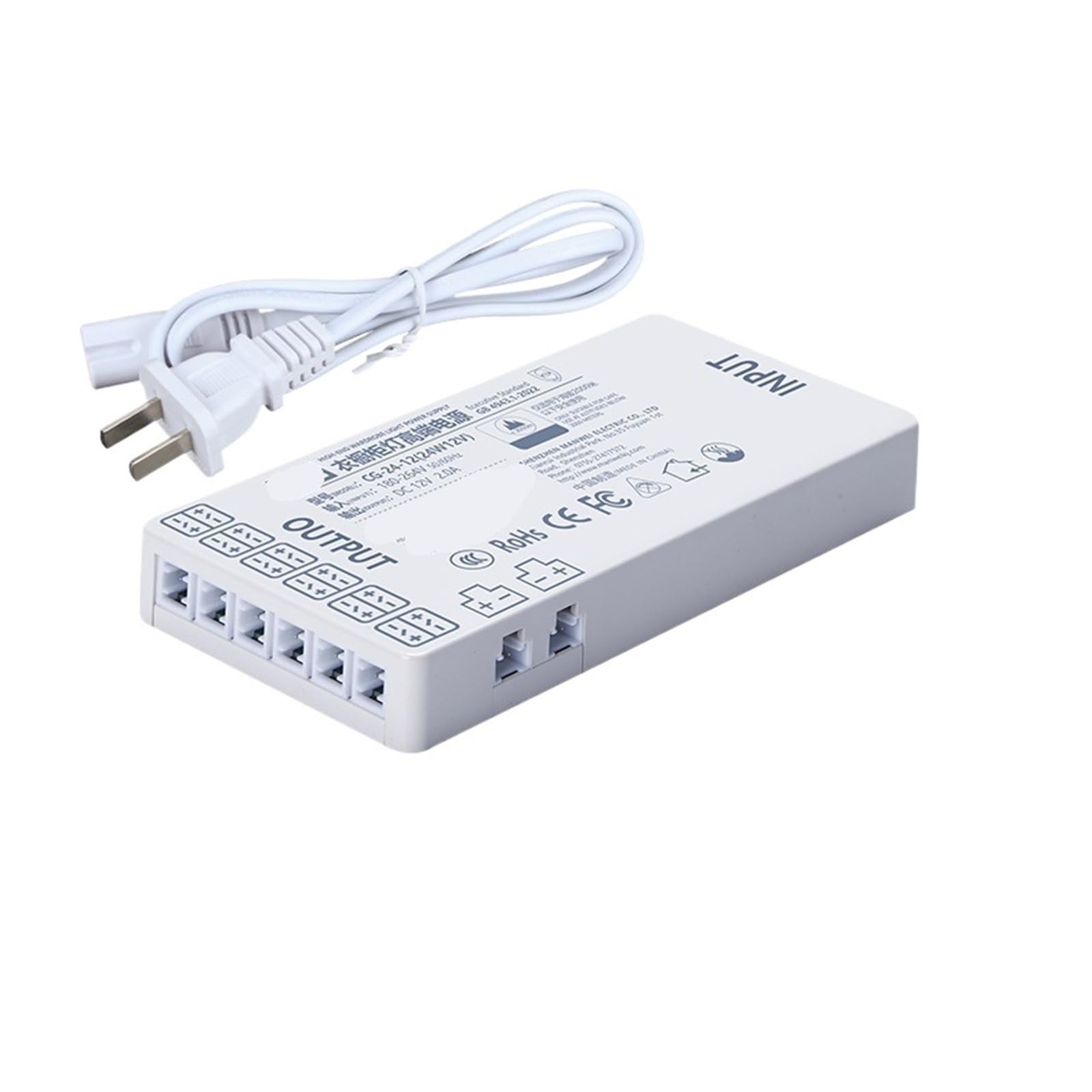 PWANUIGTE Wardrobe Cabinet Light Dedicated Power Supply 220 to 12V Wine 24V LED with Transformer(24W 12V)