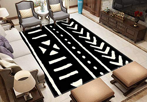Tapete decorativo negro y blanco 60x39 pulgadas miniatura 3