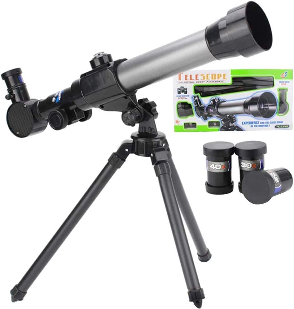 LSLYTQ Refracting Telescope 360x50mm Astronomical Telescope Tube Refractor Monocular Spotting Scope with Tripod Astronomical Telescope Needed