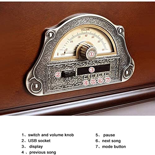 Tourne-disque rétro, gramophone portable, tourne-disque gramophone rétro, phonographe vintage en bois - Les Beatles, Paul McCartney, John Lennon, RIngo Starr, George Harrison Tourne-disque rétro, gramophone portable, tourne-disque gramophone rétro, phonographe vintage en bois – Image 3