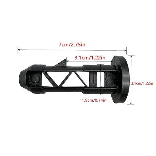 Miniatura 2 de UtySty Paquete de 12 tapones de eje giratorio con tapa oscilante, diámetro exterior de 0.78 pulgadas, pernos de enlace para cubo de basura de