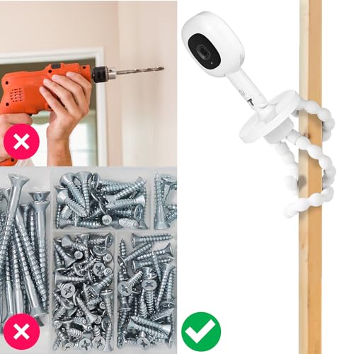 Baby Monitor Mount Compatible with Nanit Pro Smart Baby Monitor & Flex Stand Nanit Baby Monitor, Portable Travel Stand Tripod Baby Camera Mount Attach Your Baby Cam Wherever You Like - Thumbnail 4