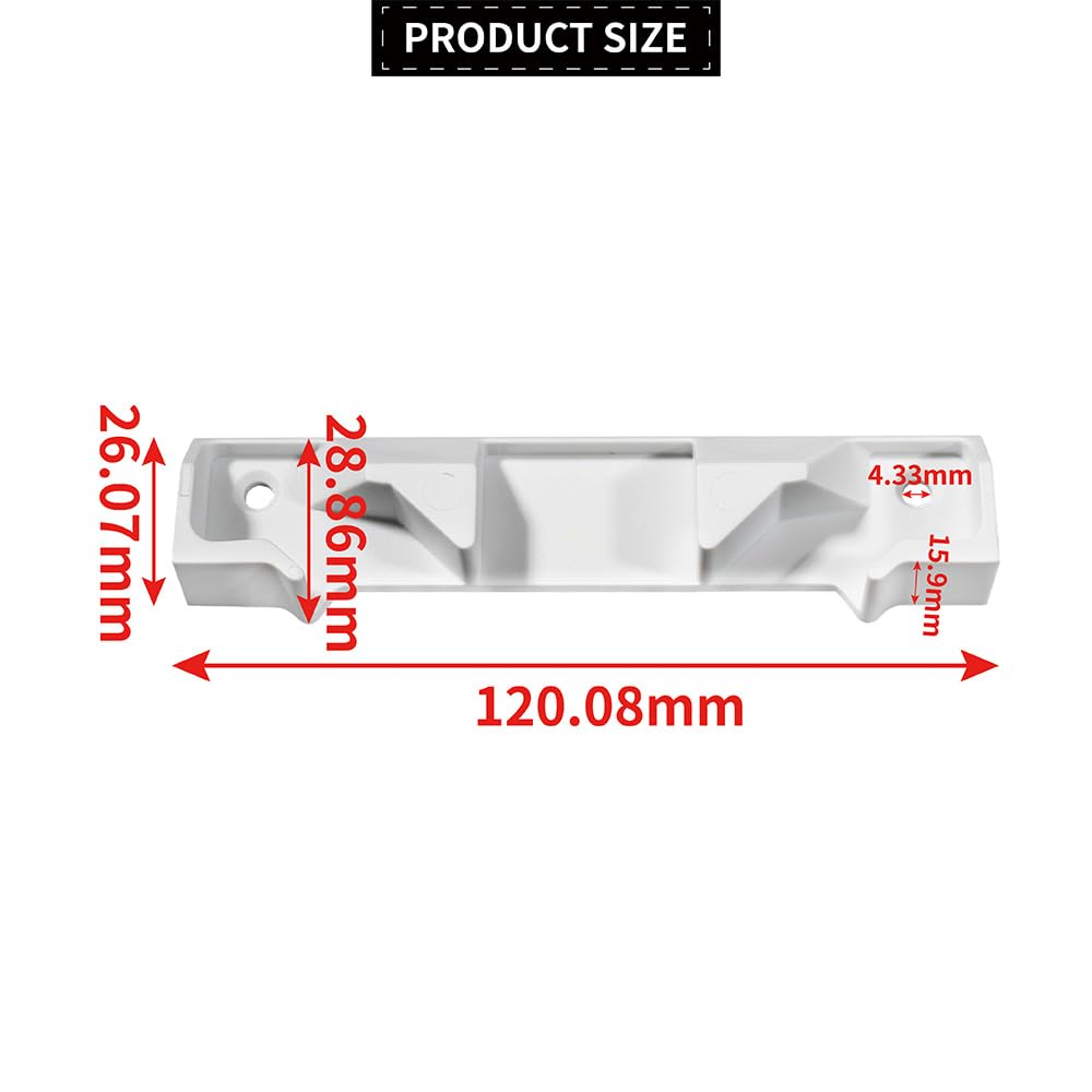 Pieza de repuesto para ventana de tejado Cierre para ventana de techo Blanco Compatible con Velux 025116 T-G2 ventana de techo cierre pieza de repuesto