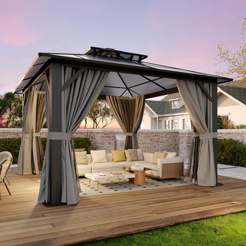 Breezestival 12x12 Hardtop Gazebo Gray