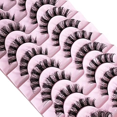CNMTCCO 10 Pairs Natural Fluffy Lashes Cover