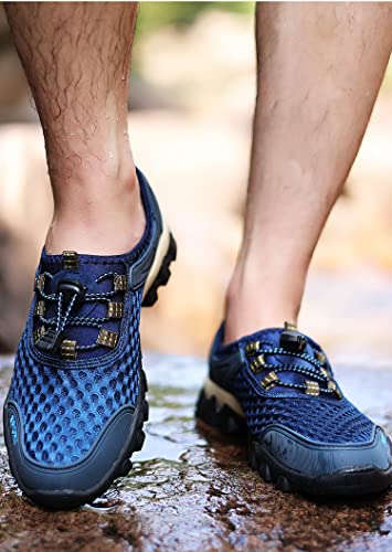 BaronHong Summer Men Casual Sneakers Breathable Mesh Shoes Mens Non-Slip Outdoor Hiking Shoes Mens Climbing Trekking Shoes2