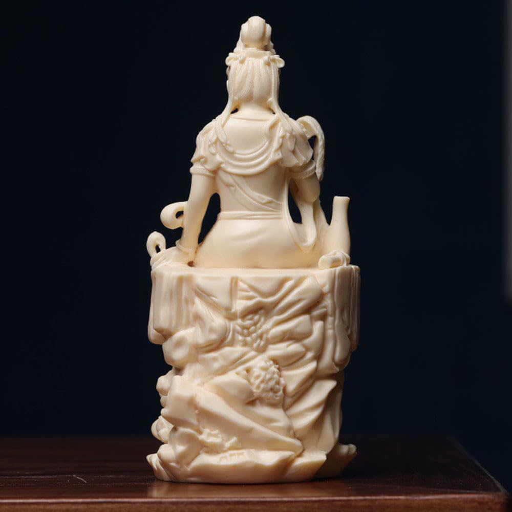 【 仏像彫刻 額装 】 天然顔料彩色　聖観音菩薩 　在銘古作　　Ｉ1122Ｊ 仏像彫刻 額装 】 天然顔料彩色 聖観音菩薩 在銘古作 I1122J