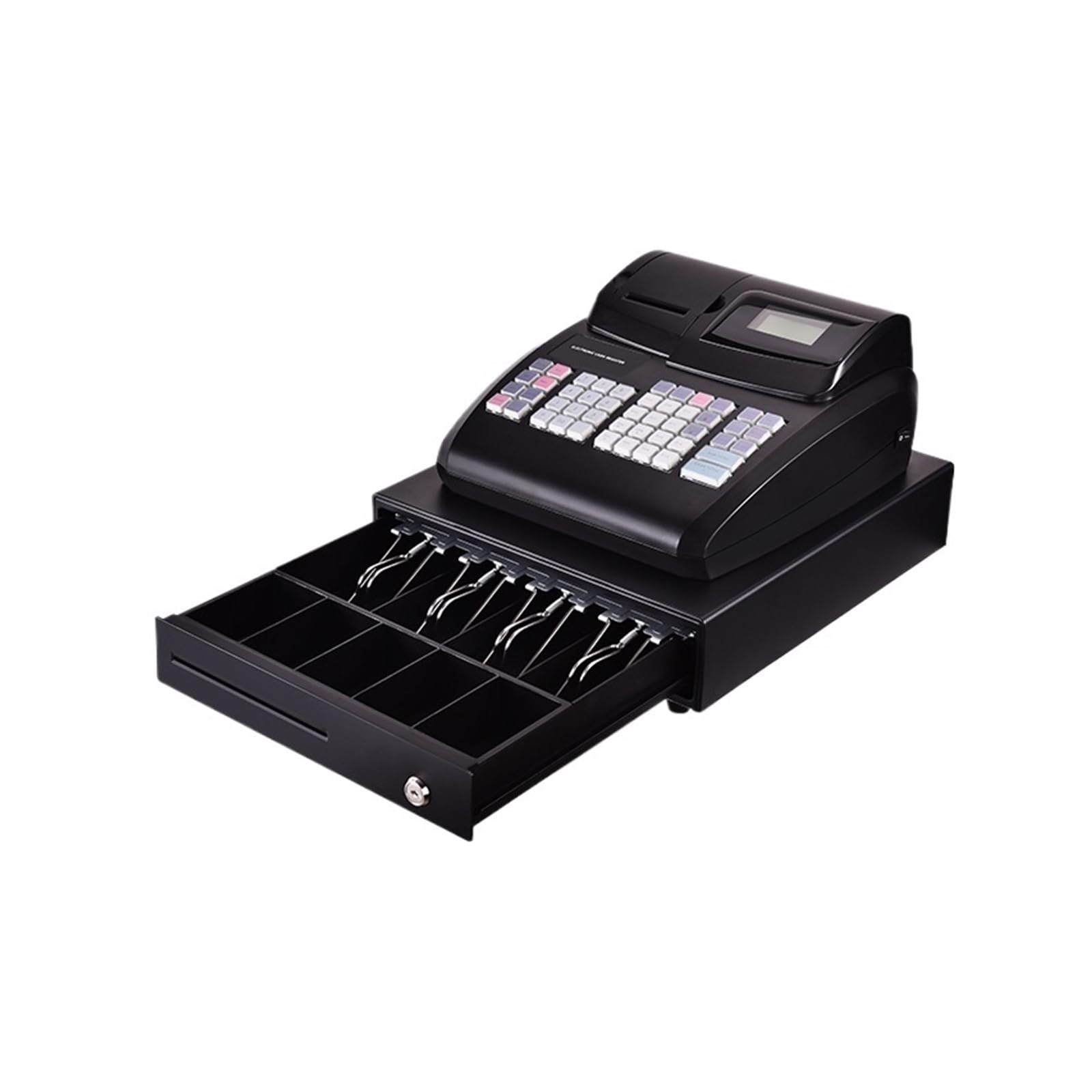 ECR Kassenschubladen Restaurant Point Of Sale, Elektronische Registrierkasse for ein Einzelhandelsgeschäft ECR800 Einfach einzurichten(Black Color)