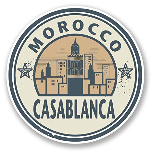 Morocco Casablanca Round Metal 0.75" Lapel Pin Hat Shirt Pin Tie Tack Pinback2