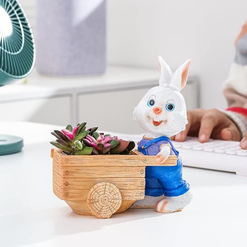 一番人気物 かわいい小さな植木鉢 ガーデン ホーム オーナメント 植木鉢 動物 勤勉なウサギ 樹脂 多肉植物 コンテナ 大きな個性 かわいいバニー 盆栽ポット ギフト Color D A Lcoo Edu In