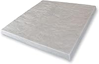 Emsco Flat Rock 24x24 Rain Barrel & AC Unit Paver Pad - Lightweight Polyethylene Patio Stone, Easy DIY Install, Natural Gray