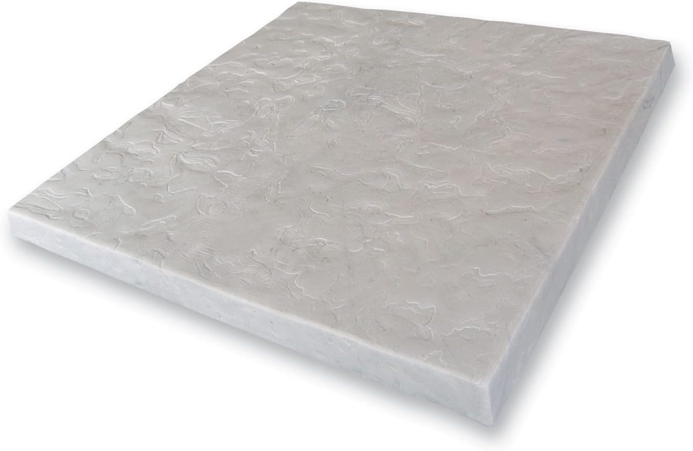 Flat Rock Rain Barrel and AC Unit Paver Patio Pad 24”x24” Natural Gray Tile – Easy Installation