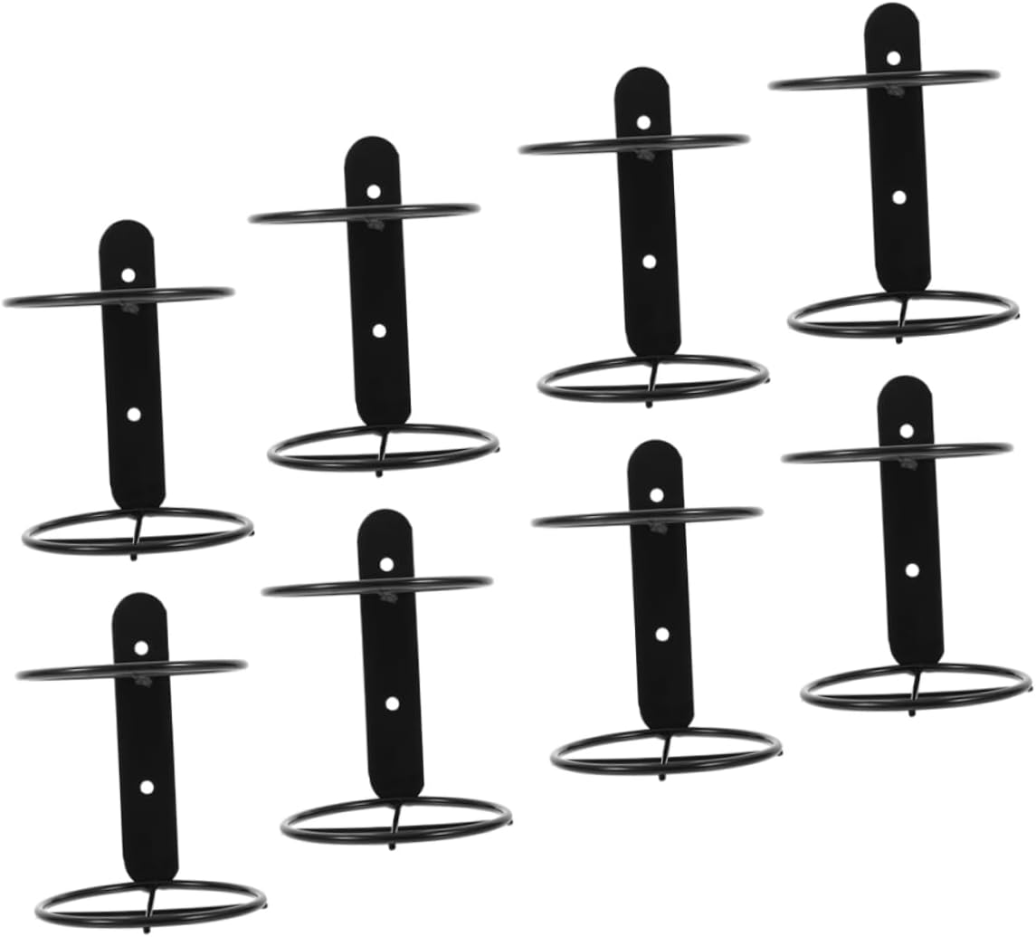 Cabilock 8pcs Wall Mounted Wine Rack Sturdy Wine Holder for Display Storage Practical Organizer for Home Decor Easy to Clean for Dining Room Bar