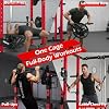 Jaula de Potencia y Máquina Smith, Racks para Gimnasio en Casa con Polea Alta | Rack de Sentadillas Todo en Uno con Sistema de Poleas, Rack de Pesas 2000LBS con Accesorios de Entrenamiento para Casa 4