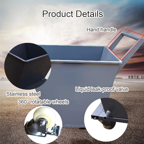 Carretilla pesada para volquete – Carretilla industrial para transporte en obra, duradera y resistente, ideal para cargas pesadas y manejo eficiente de materiales miniatura 3