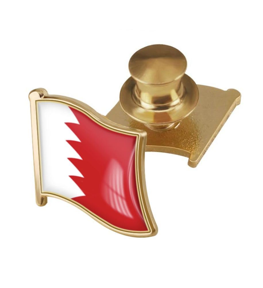 vmcoatdu Country Flag Backs Locking Pin Keepers Locking Clasp Pin Badge International Travel Brooch Metal Alloy Souvenir Pin 0.75x0.7 Inch Small Pin