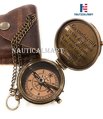 Brújula de Latón Grabada con Poema miniatura 2