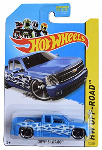 Hot Wheels Chevy Silverado Off Road Azul miniatura 1