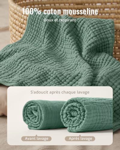 Blissful Diary Cape De Bain Bébé À Capuche, Lot De 2 Serviette Bebe – vue 3