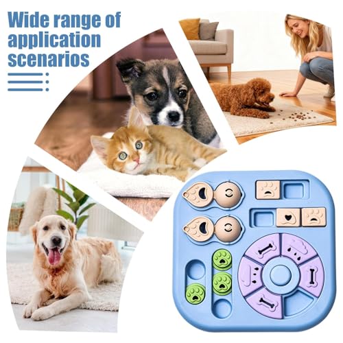 Distributeur de friandises pour chien et jeu éducatif interactif antidérapant