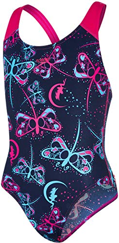 Speedo Flashfly Allover Splashback, Costume da Bagno Bambina, Multicol...