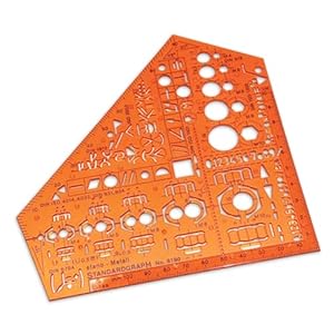 Standardgraph 8190 Zeichenschablone Stano Metall