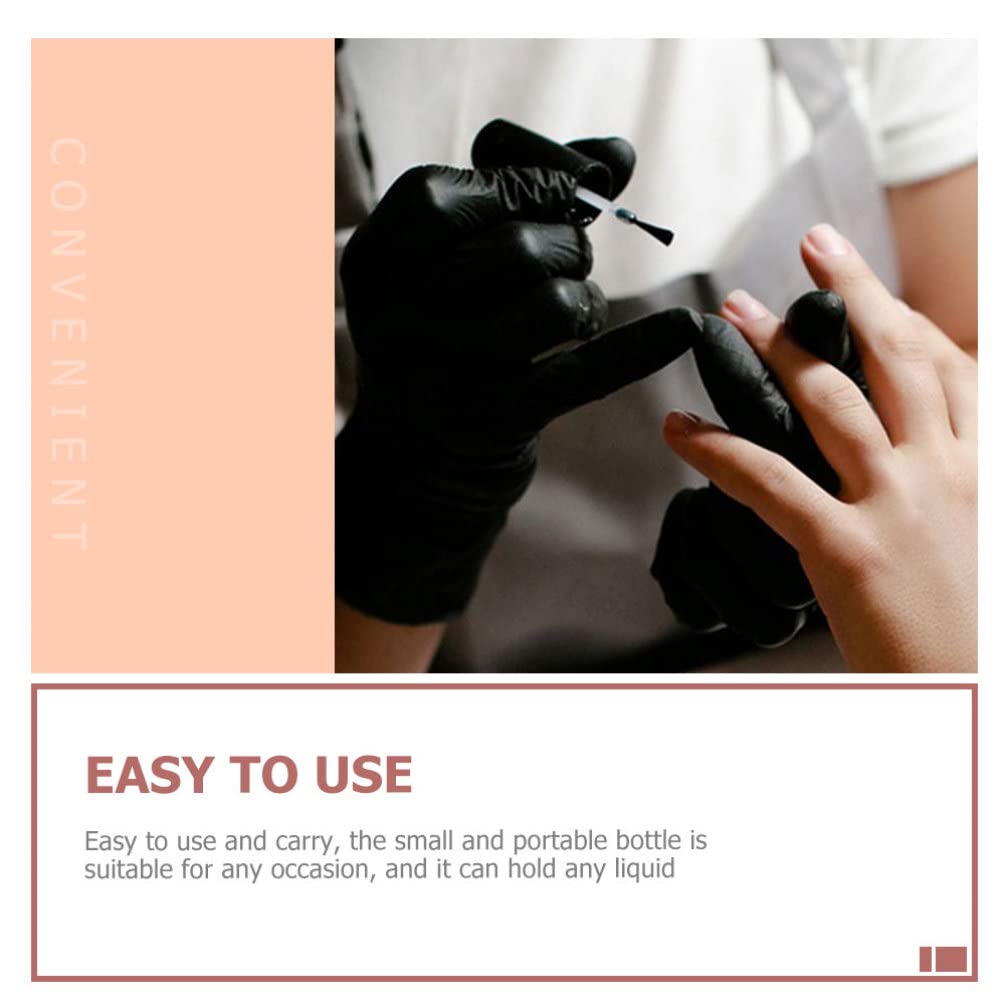 20pcs Glass Nail Polish Bottles with Brush Portable Empty Containers for Nail Gel Storage for Personal and Professional Use Seamless Design