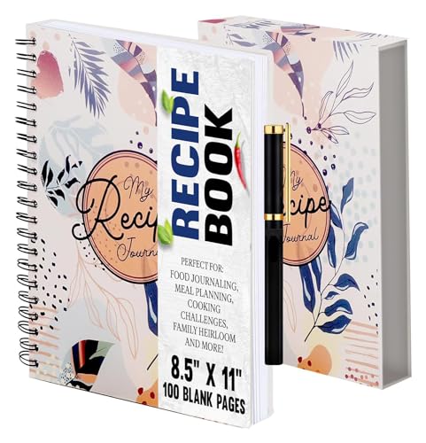 Livre de recettes vierge à écrire pour organiser vos plats sans feuilles volantes