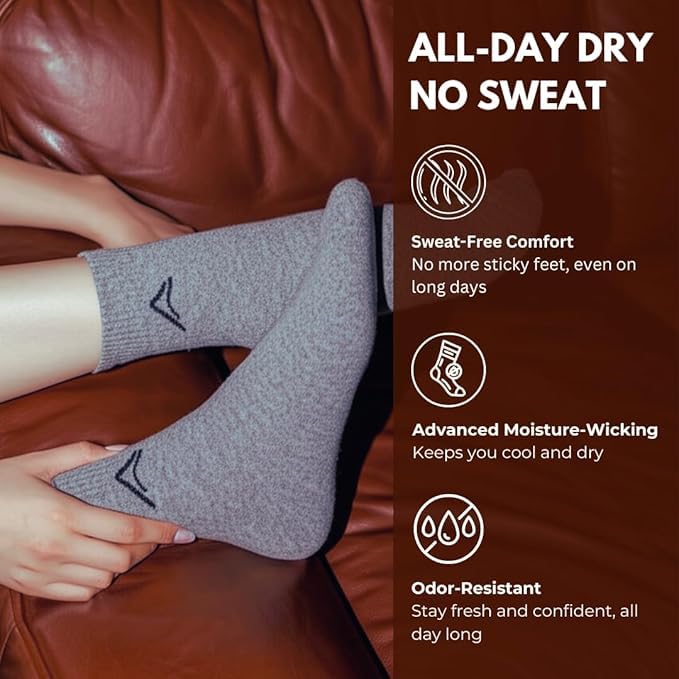 Image of AMAREE Premium Soft & Comfortable Socks - Breathable, Durable & Everyday Wearr - Free Size Multicolor (Pack Of -5)