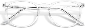 BEALER Blue Light Blocking Glasses Women,TR90 Round Anti Blue Light Glasses Computer Gaming Eyeglasses