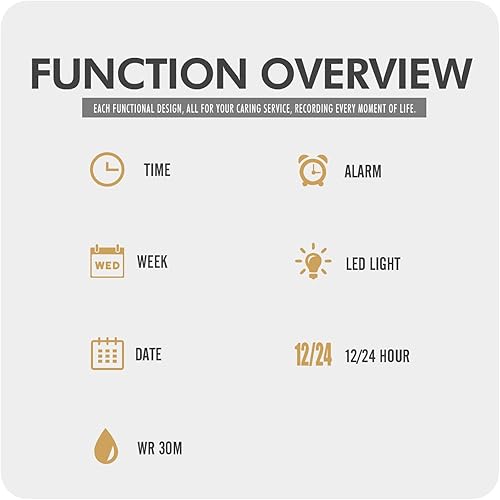 Miniatura 5 de Gosasa Reloj digital retro ultrafino para hombre y mujer, resistente al agua, acero inoxidable 30M, reloj de cuarzo casual con retroiluminación LED,