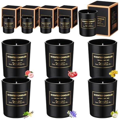 Bougies parfumées pour la maison en cire de soja : coffret cadeau aromathérapie femme