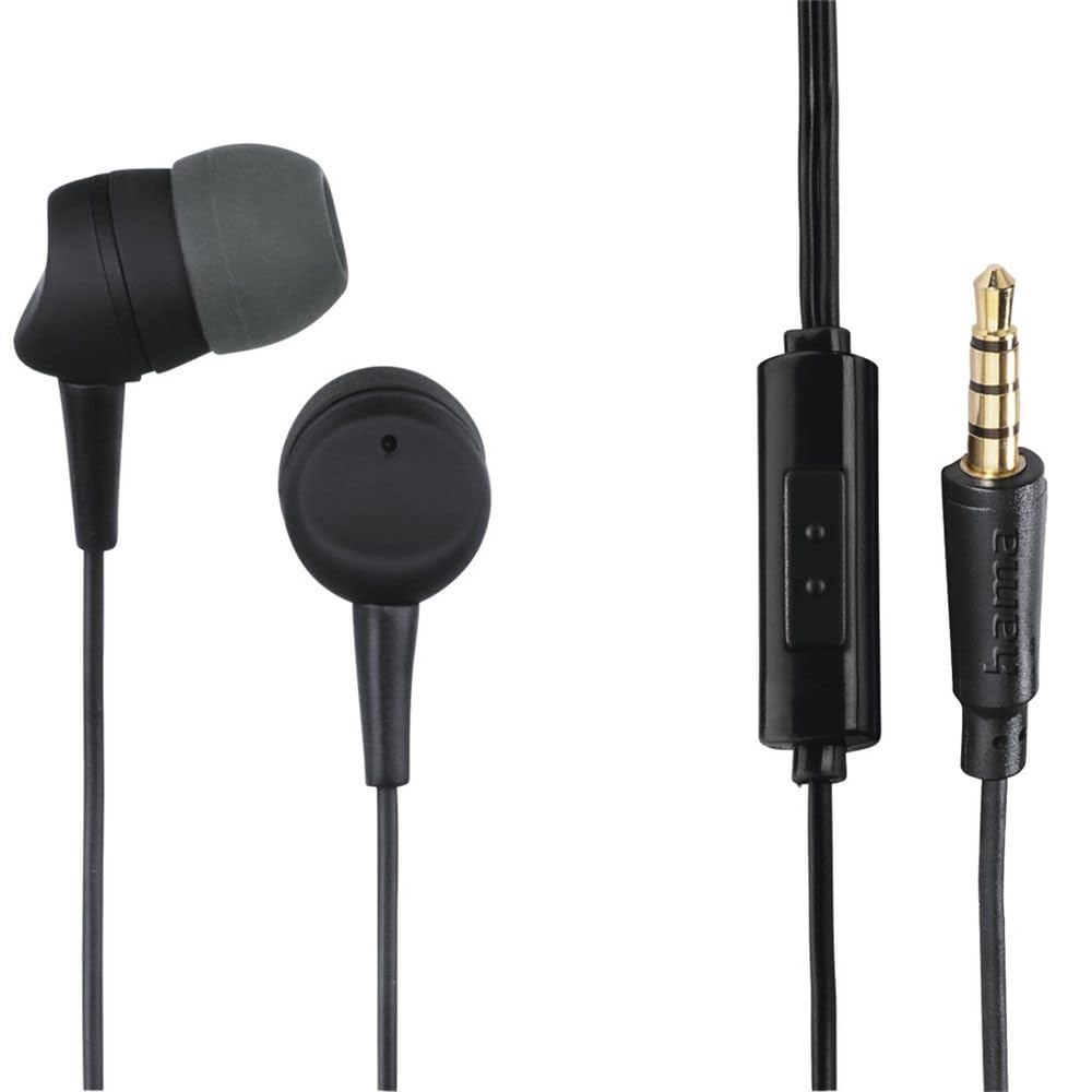 In-Ear Headphones - Hama - Kooky - Wired - Noise Cancellation - Dark/Grey/Black 4047443483539