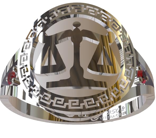 Anel formatura com emblema profissão