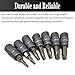 7PCS Torx Star 6 Point 1/4-Inch Impact Drive Socket Kit, Broken Bolt Extractor with T10 T15 T20 T25 T27 T30 T40 - Damaged & Stripped & Fastener Screw Remover Tool Set