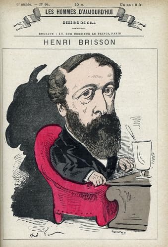 Portrait d'Eugène Henri Brisson André Gill affiche toile décoration murale 60x90cm art