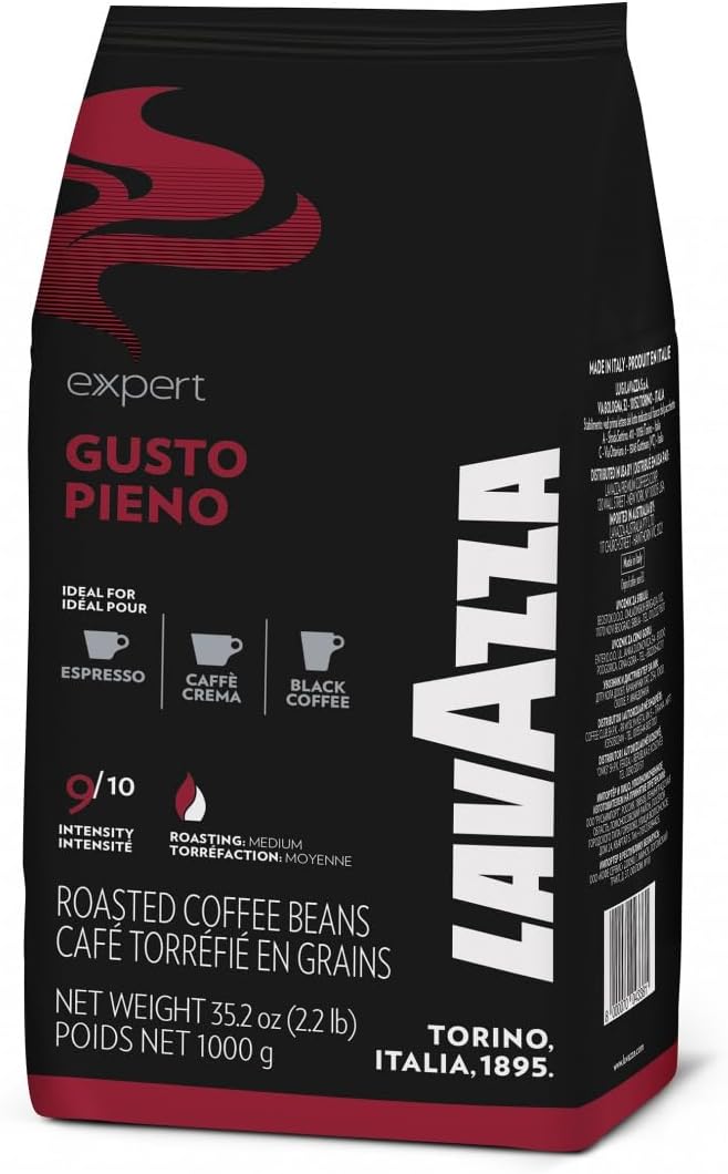 Lavazza Gusto Pieno Coffee Beans (1 Pack of 1Kg)