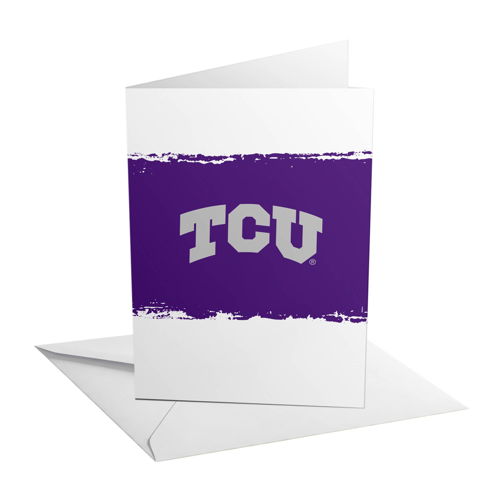Desert Cactus Texas Christian University 5x7 Inch Greeting Card Horned Frogs TCU Single Folded Cardstock with Envelope Party Celebration Officially