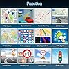 5 Pouce GPS Voiture,Navigation Voiture,Cartes Europe, Mises à Jour Gratuites, Alerte Vitesse & Poi, Guidage Vocal pour Camping-Car/Camion