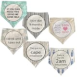 Baby Bib Gift Set, Gender Neutral Baby Gifts, Bibs for Baby Registry for Baby Shower Gifts Funny Baby Bandana Bib Set Unisex Baby Boy or Girl Accessories For Infant boy gift