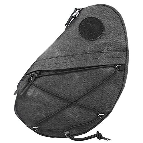 Duluth Pack Canvas Sling Pack – 15 oz Waxed Canvas, Made in USA – 16L Crossbody for Travel, Hiking & Everyday Use (Waxed Grey)