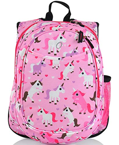 Obersee Kid's All-in-One Pre-School Backpacks with Integrated Cooler, Unicorn