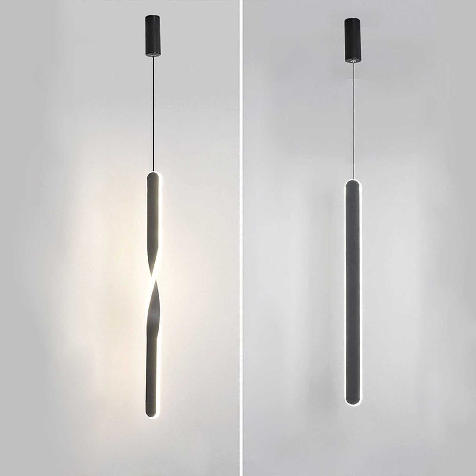 Lange Streifen LED Wandlampe, Spirale Metall Wandleuchter, Modern Nordic Linear Licht für Treppen, Schlafzimmer, Wohnzimmer Dekoration