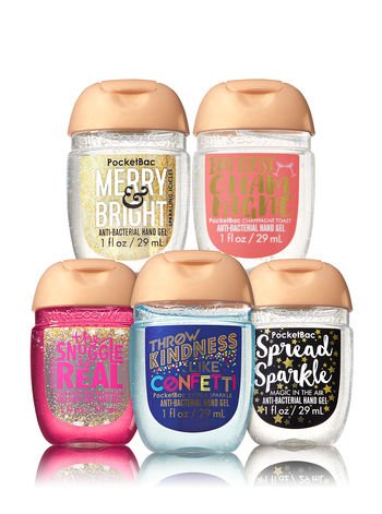 Bath and Body Works GOOD VIBES ONLY 5-Pack PocketBac Sanitizers Hand Sanitizers. 1 Oz each