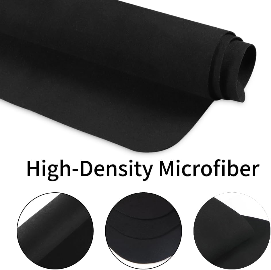 2 Pack Microfiber Suede Polishing Cloth for Laptop,Universal 13/14/15/16/17" Display Screen Clean Cloths Body Cleaning,13.4 x 8.8 inch for MacBook,Samsung,Lenovo,HP,Dell,Microsoft(Black/White)
