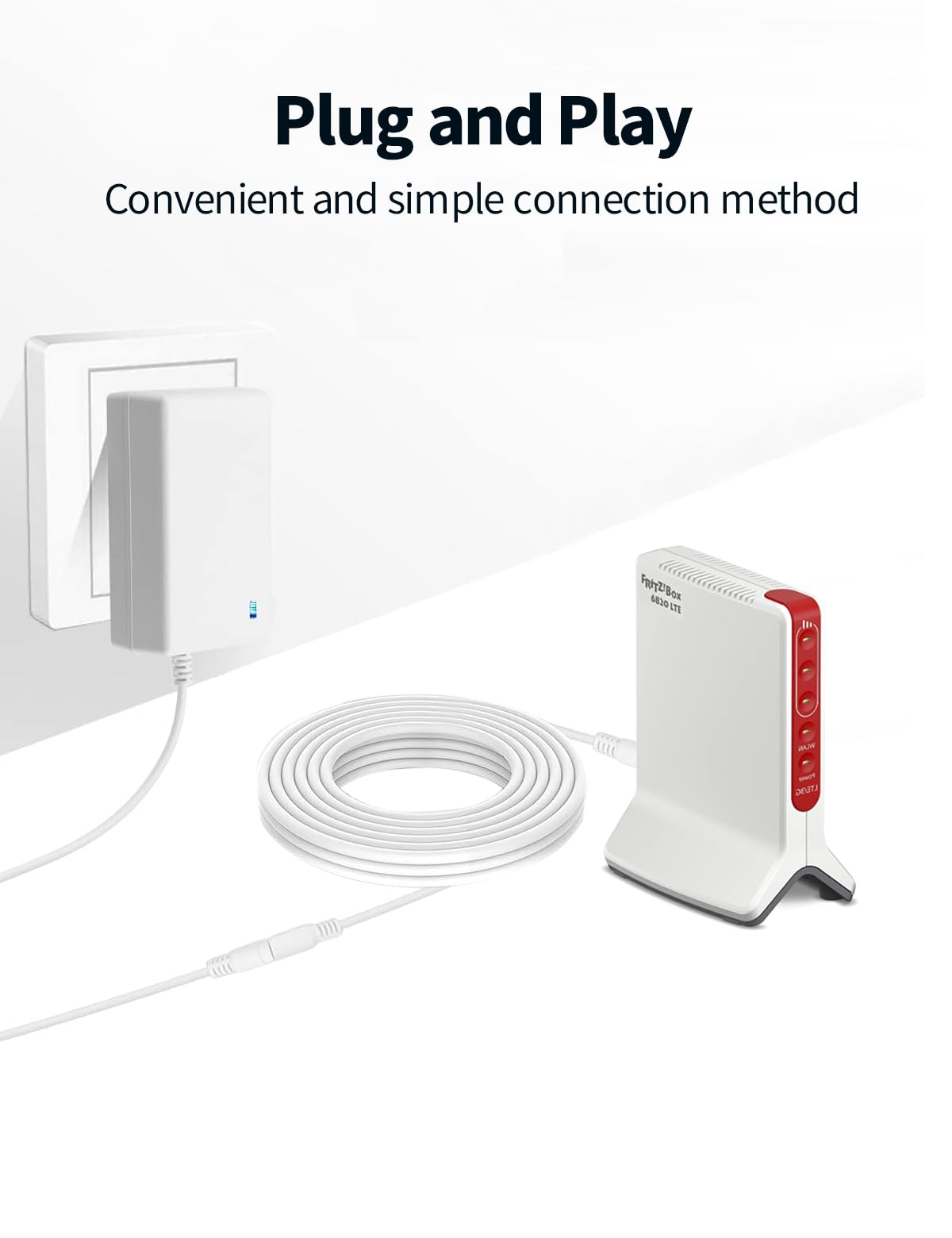 3M DC Alimentatore Prolunga Per FRITZBox 7590 7580 7582 7560 - Foto 4