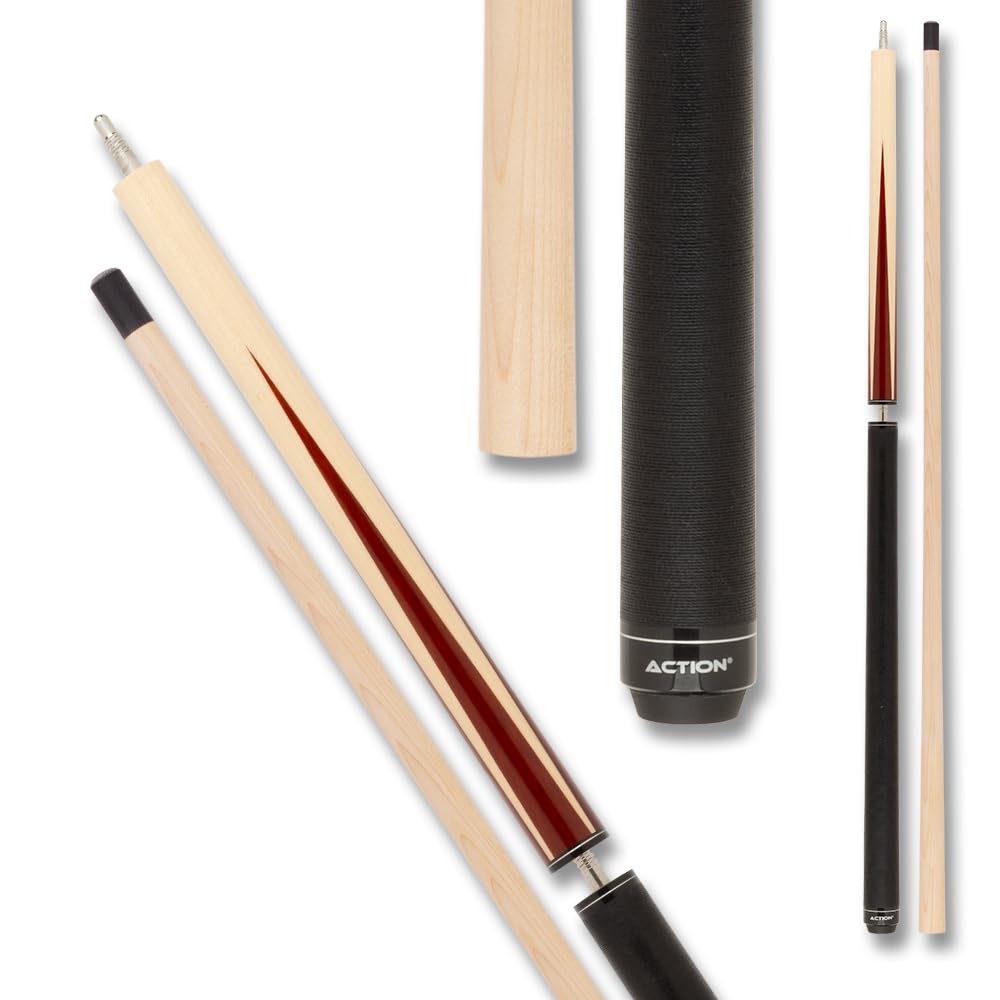 Action Break Jump Billiards Pool Cue Stick – Cherry Stain w/Wrap – 18oz